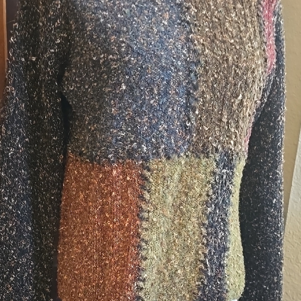 Colorful Patchwork Sweater - Picture 4 of 6